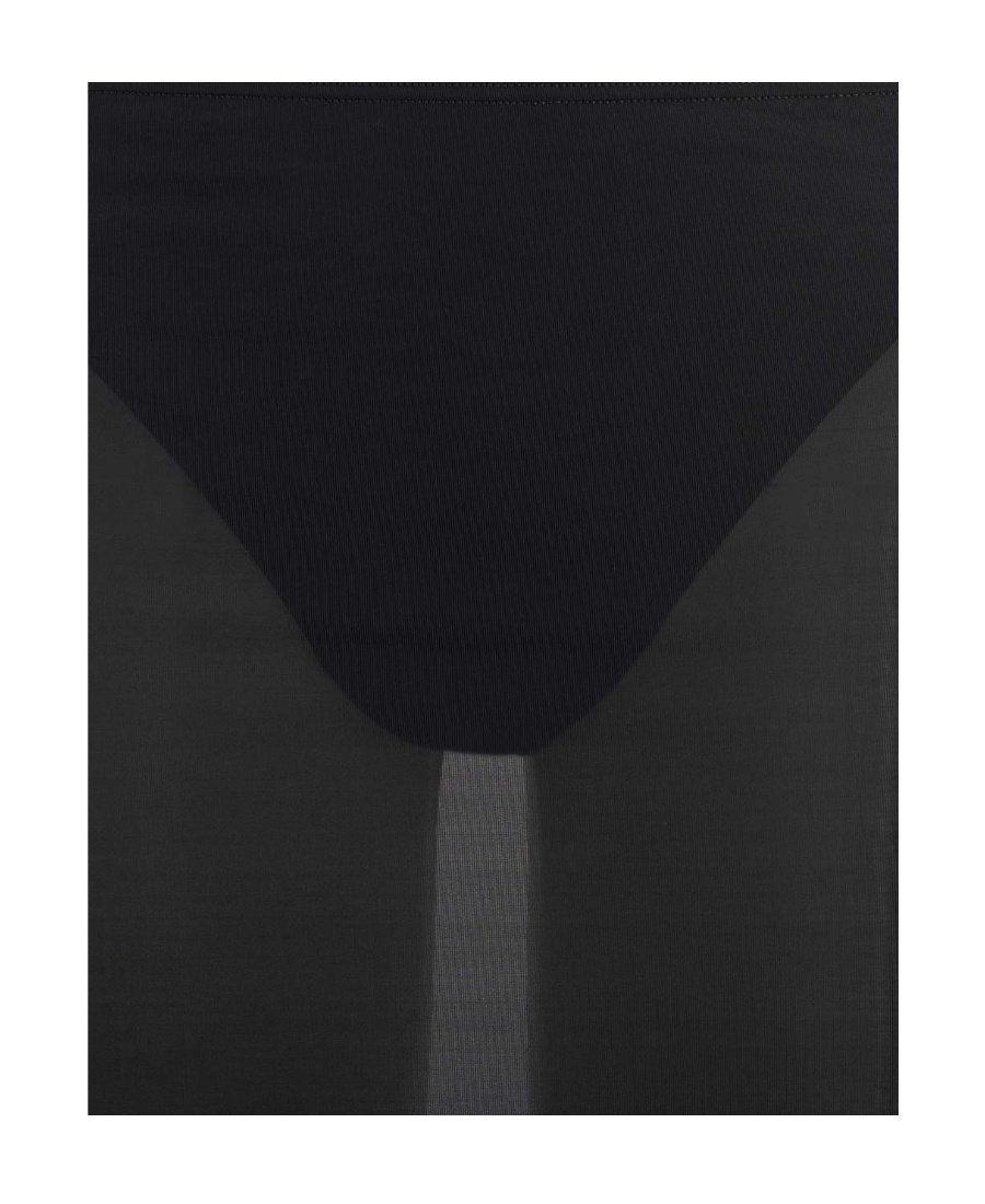 Courrèges Sheer Tube Midi Skirt In Black