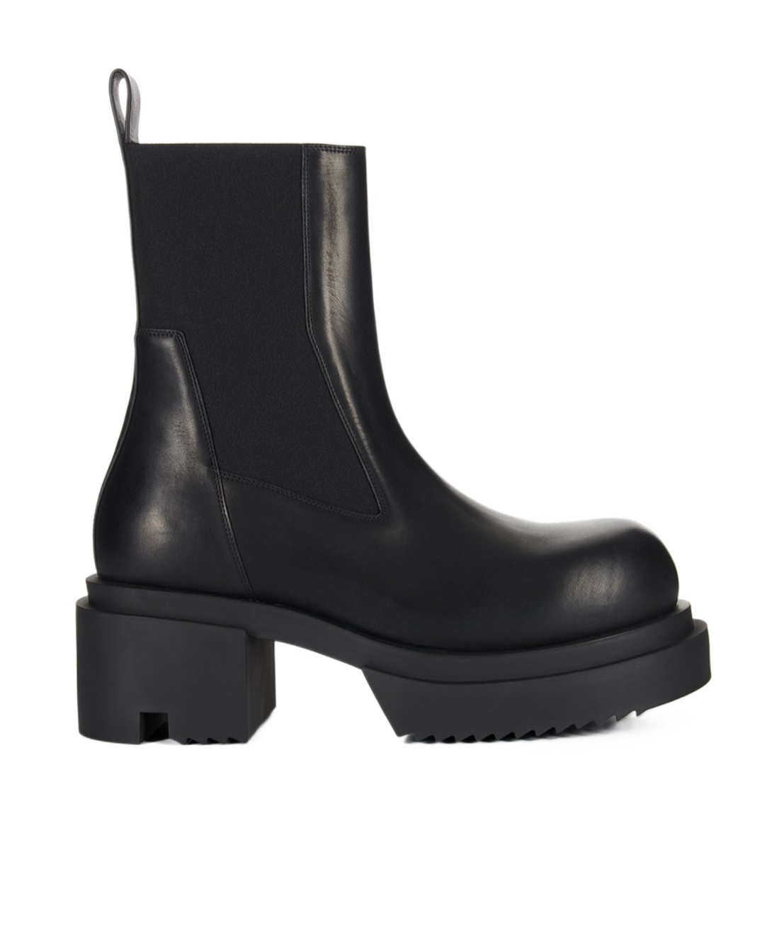 Rick Owens Beatle Bogun 60 Leather Ankle Boots In Black