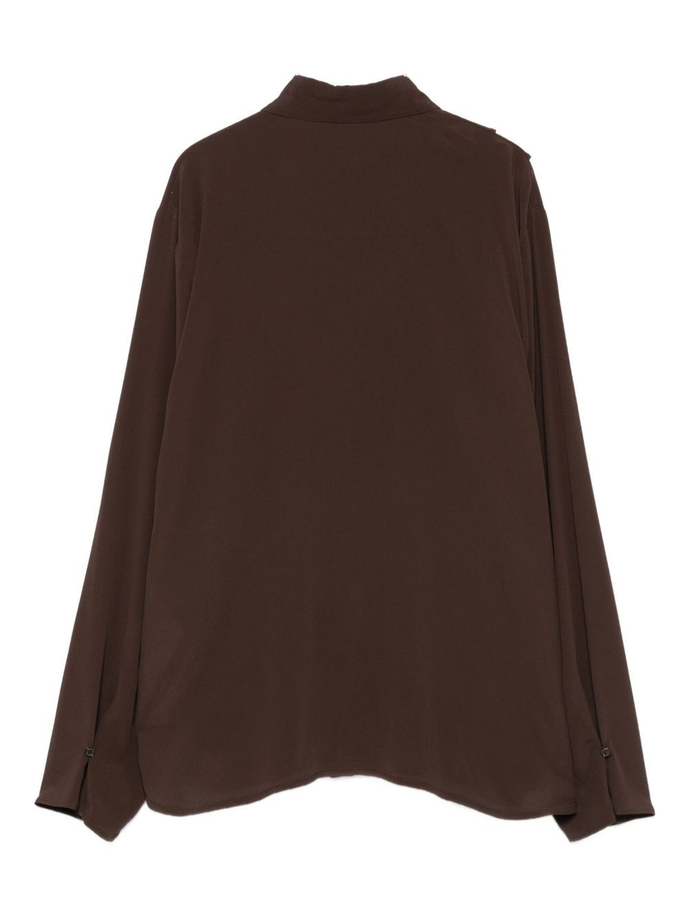 Seventy Ruffled-detail Top In Brown