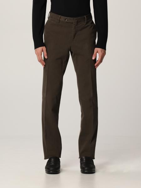 Pt01 Gabardine Skinny Pants Clothing In Brown