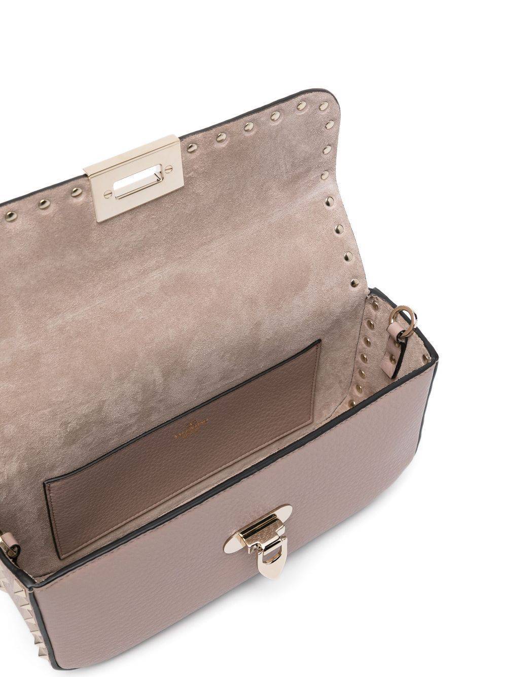 Valentino Flip Shoulder Bag In Nude