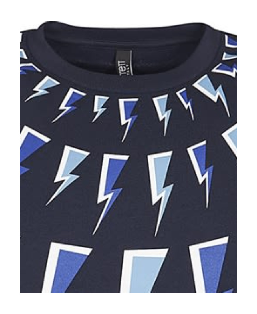 Neil Barrett Thunderbolt-print Sweatshirt In Black