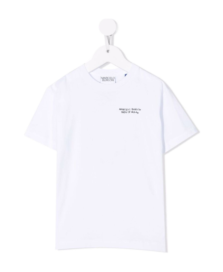 Marcelo Burlon County Of Milan Logo-print Cotton T-shirt In White