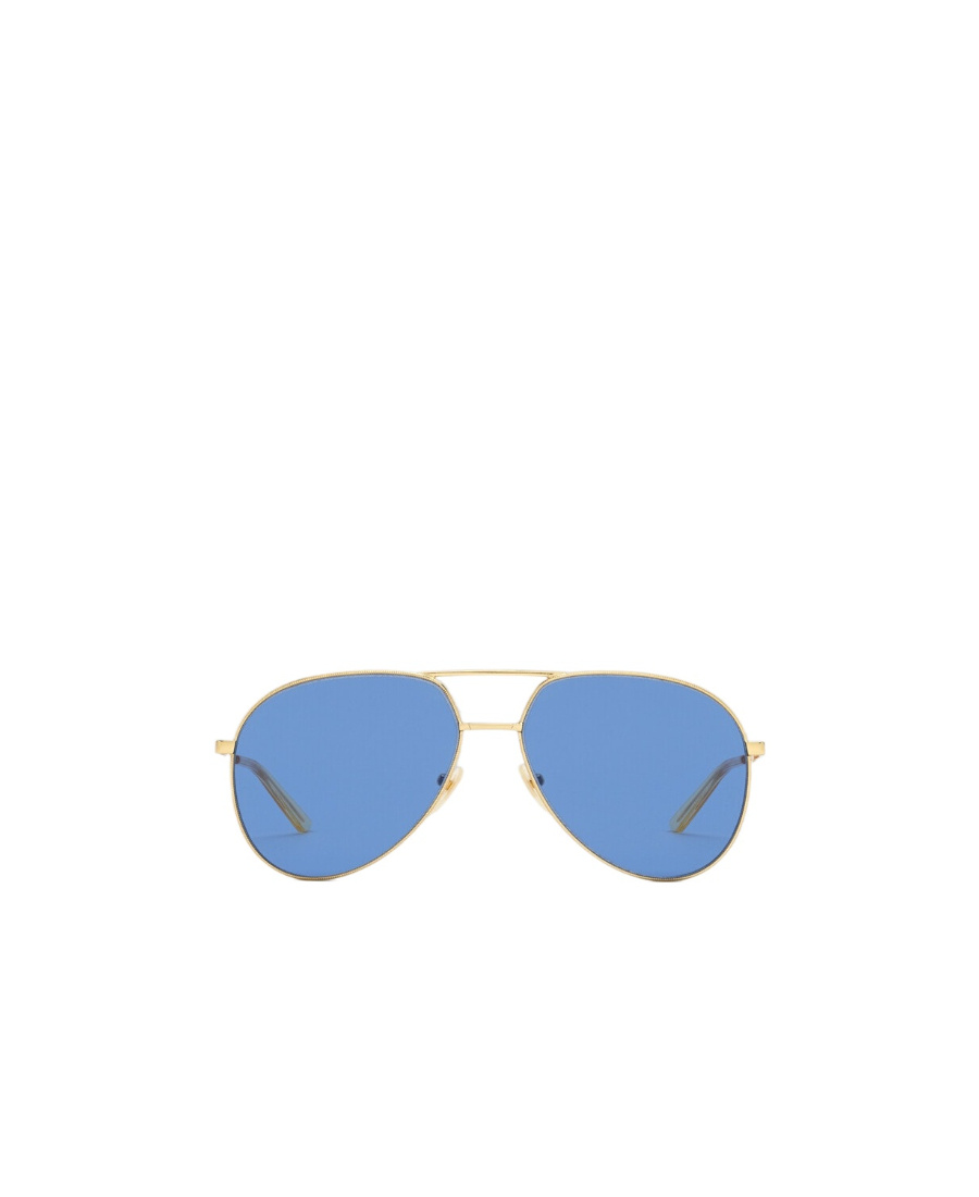 Gucci Aviator-frame Tinted Lenses Sunglasses In Blue