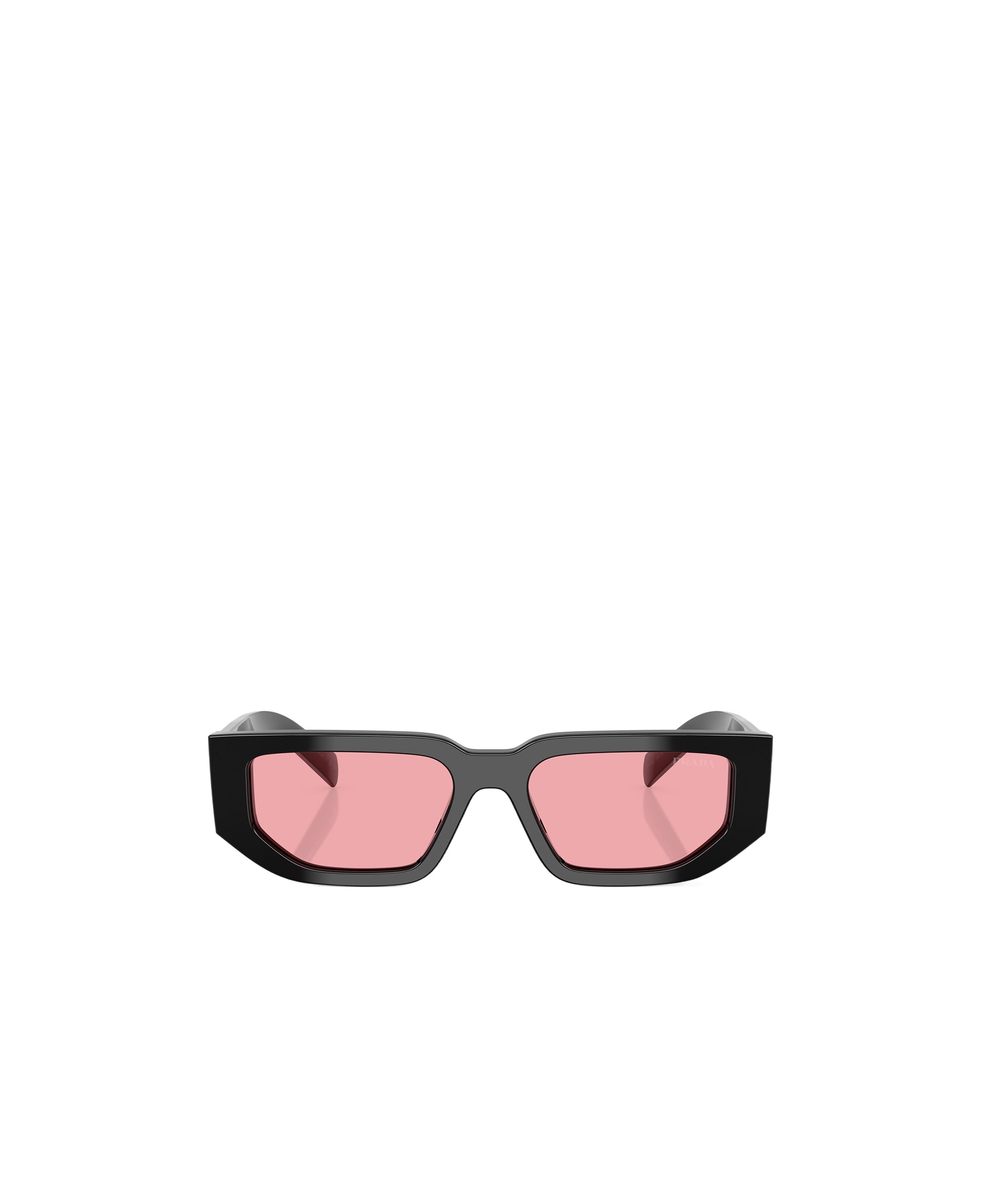 Prada Triangle-logo Sunglasses In Pink