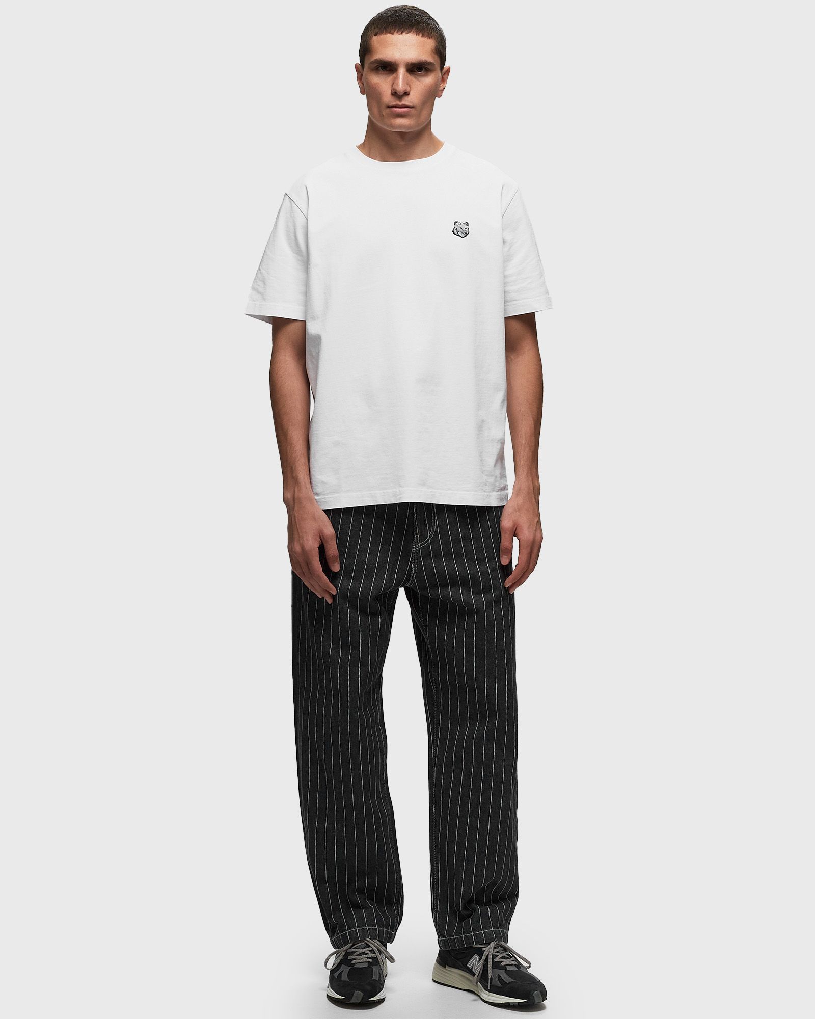 Maison Kitsuné Fox Head Comfort Fit Cotton T-shirt In White