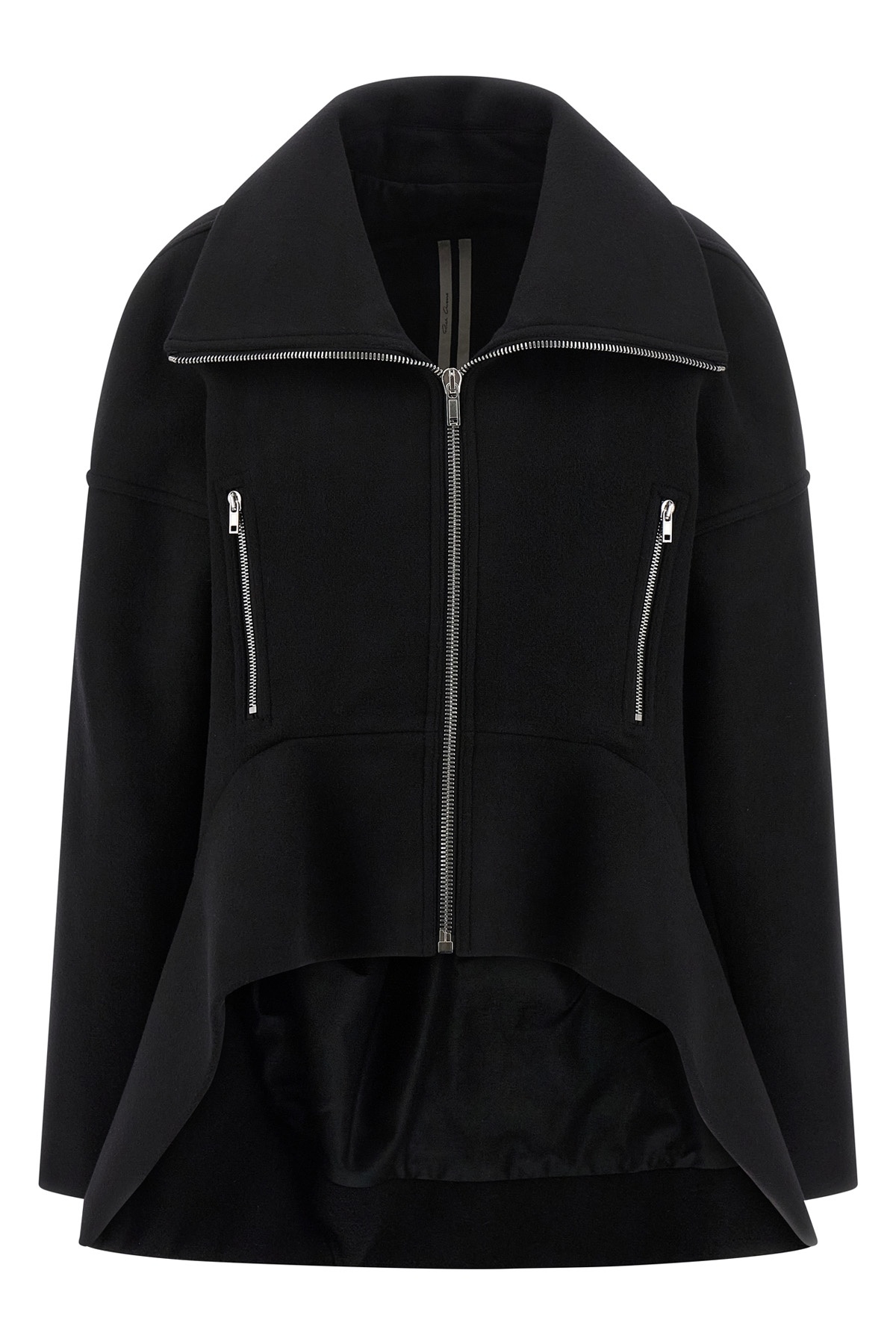 Rick Owens Long-sleeved Casual Jacket In Black