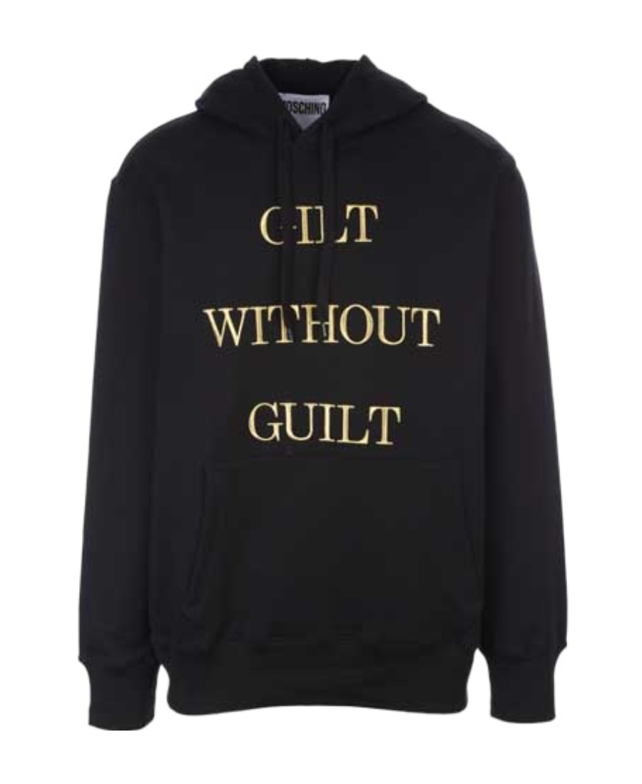 Moschino Couture Guilt Without Guilt Sweatshirt In Black
