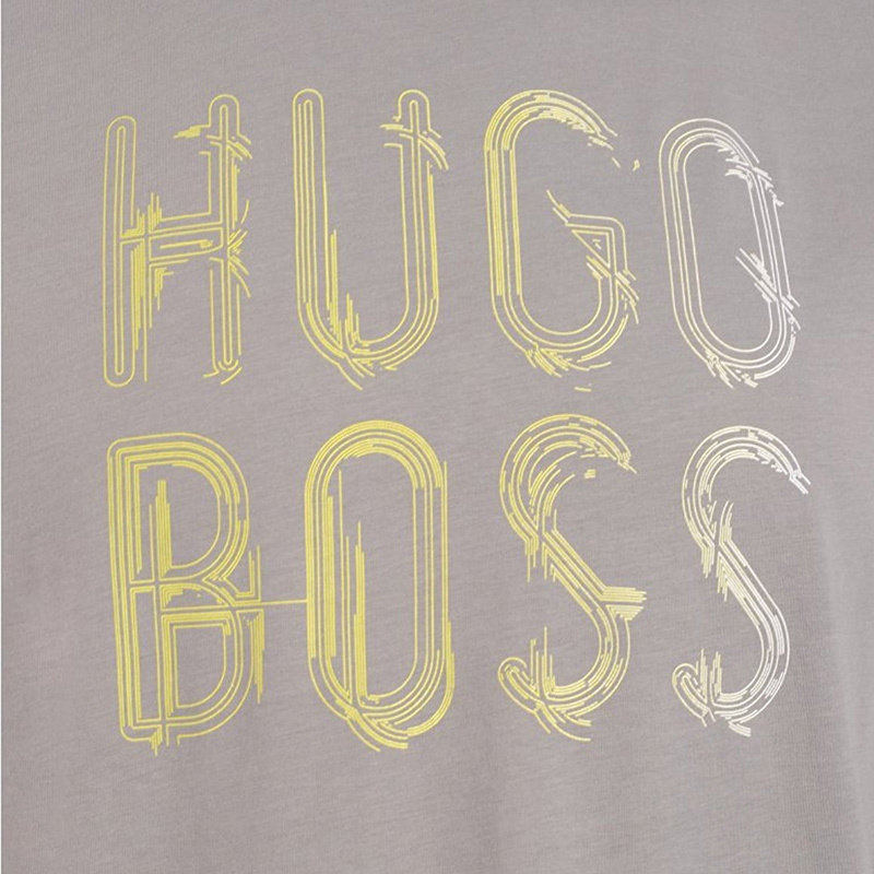 Hugo Boss Logo Short-sleeved T-shirt In Gray