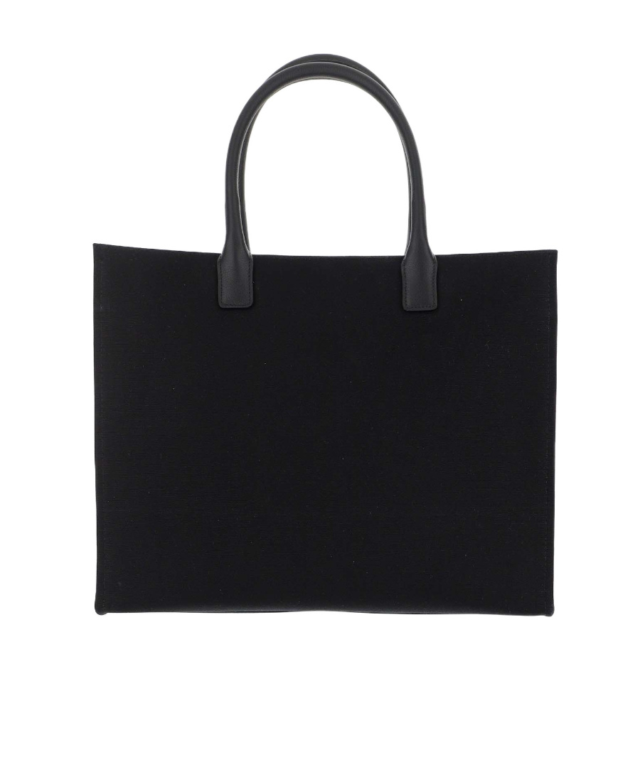 Versace La Medusa Canvas Tote Bag In Black