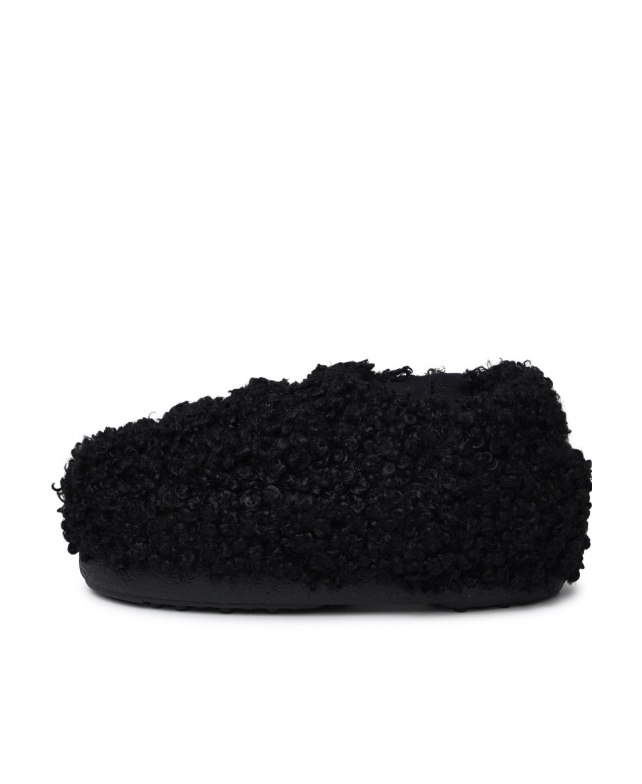 Moon Boot Faux Curly Logo Band Sandals In Black