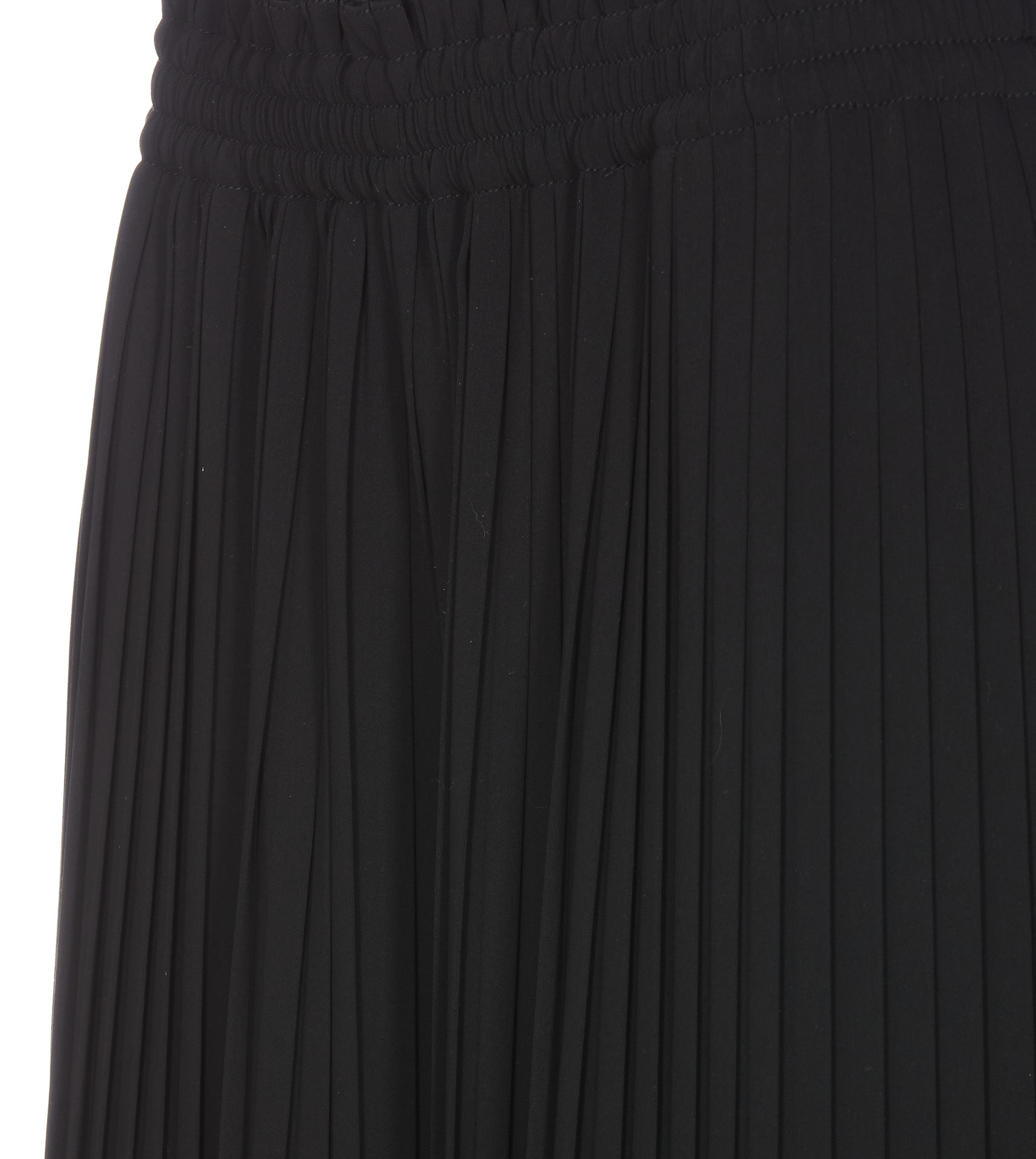 Mm6 Maison Margiela Pleated Skirt In Black