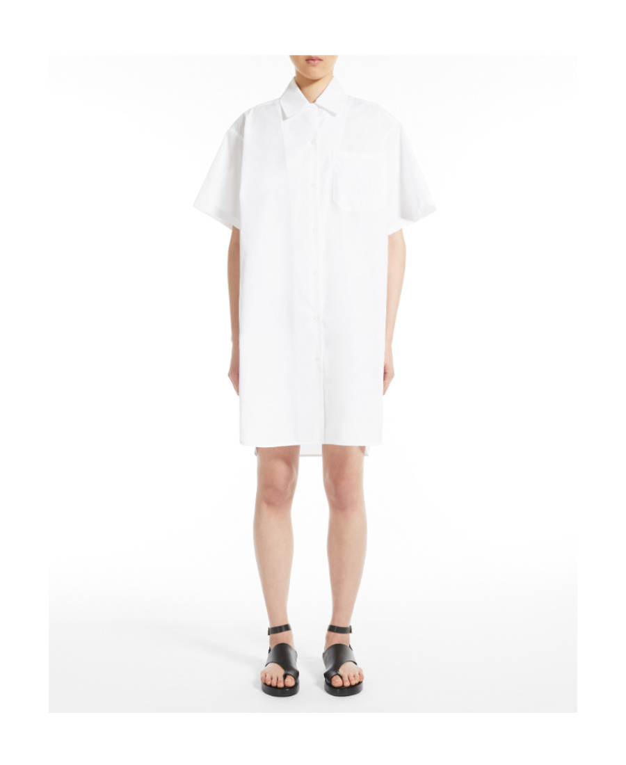 Max Mara Straight Shirt Dress In White