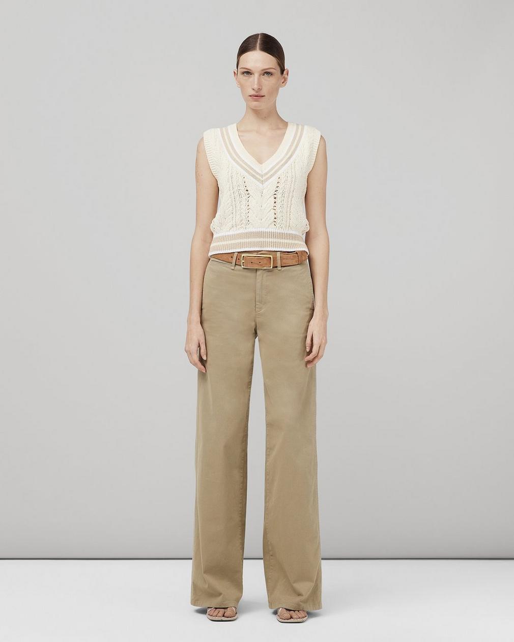 Rag & Bone Wide-legged Casual Pants In Nude