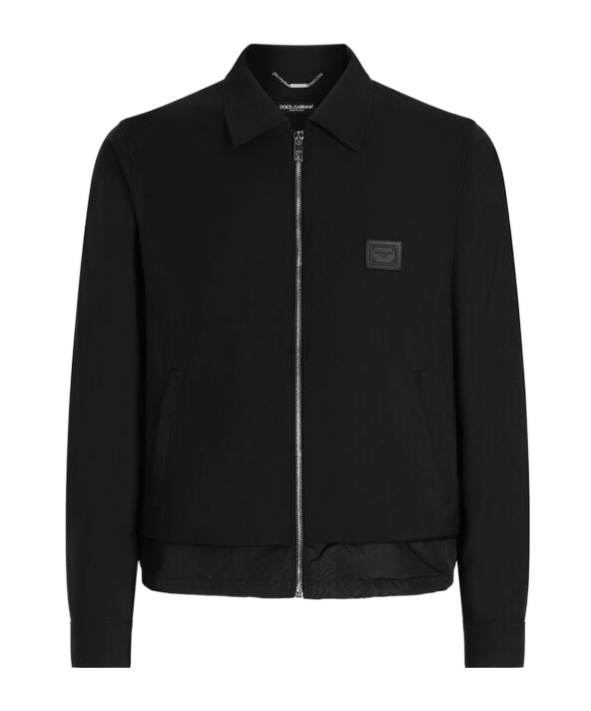 Dolce & Gabbana Technical Jersey Sweatshirt With Branded Tag In Black