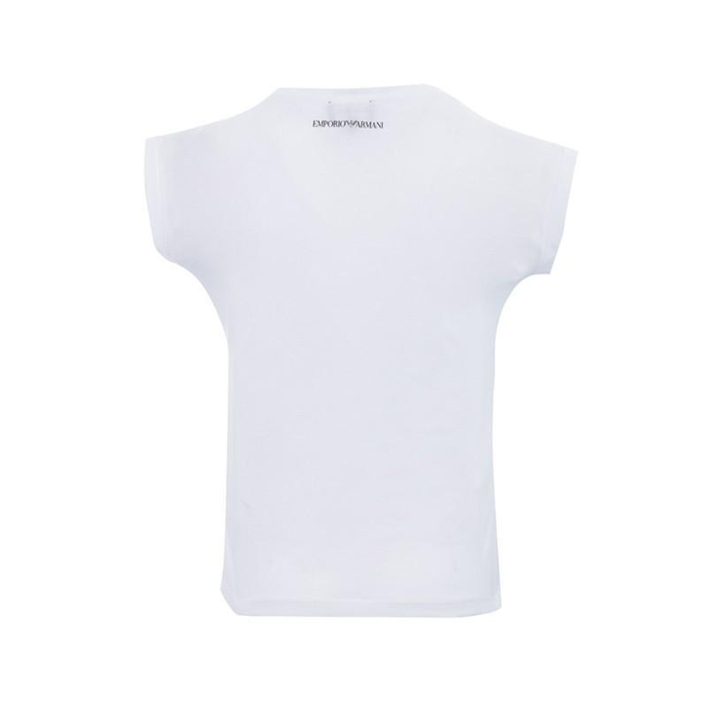 EMPORIO ARMANI LOGO ARC PRINTED T-SHIRT WITH ROUND NECK