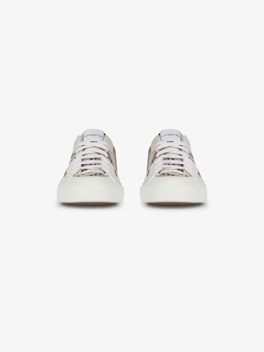 Givenchy Chain Logo Sneakers In White