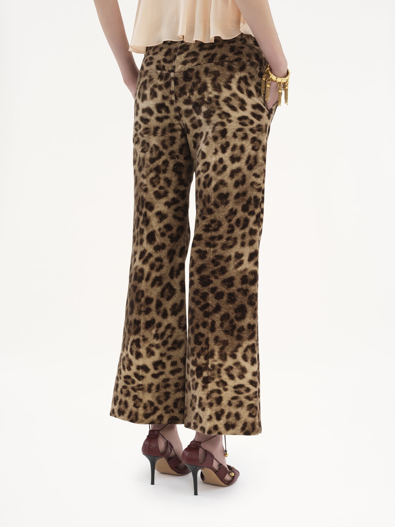 Chloé Belt-loop Casual Pants In Brown