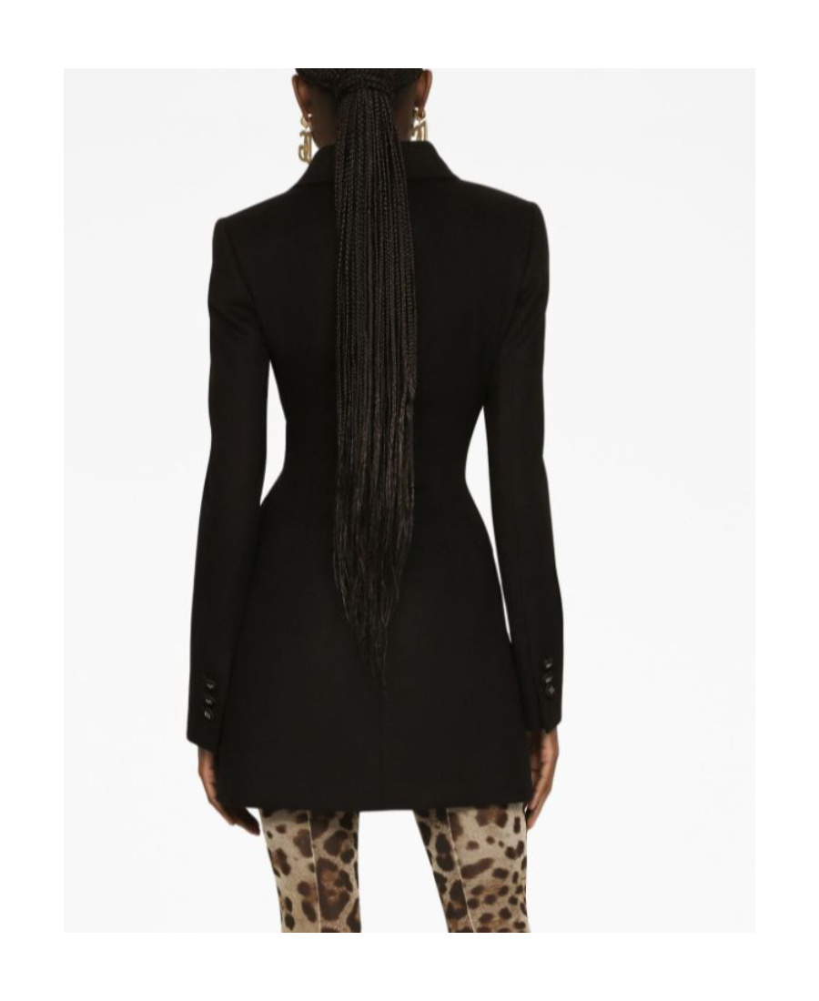Dolce & Gabbana Wool And Cashmere Turlington Jacket In Black
