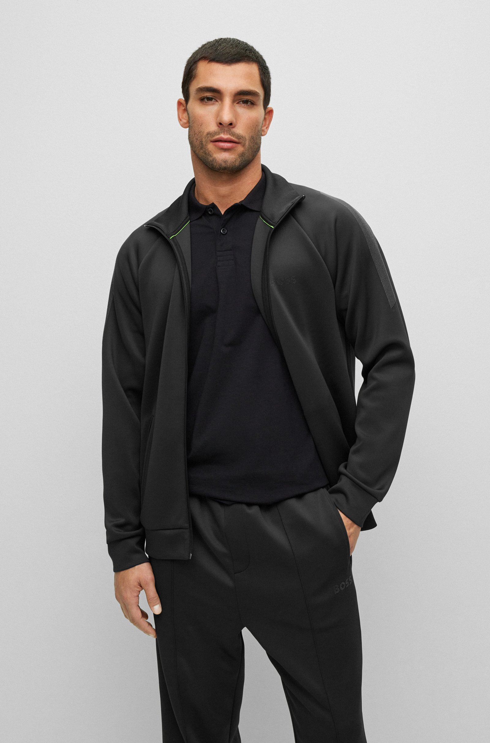 HUGO BOSS X MATTEO BERRETTINI ZIP-UP SWEATER