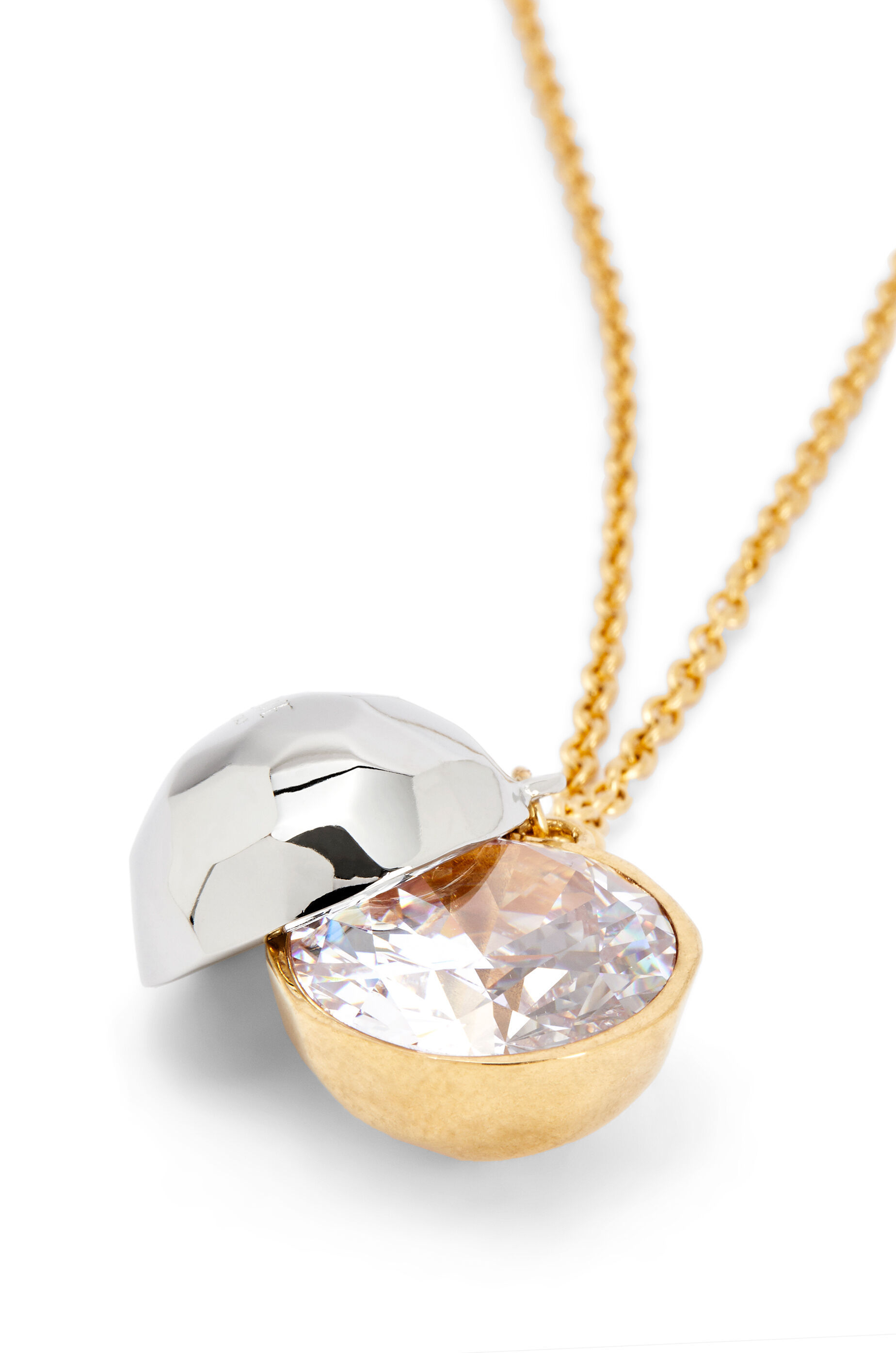 Loewe Crystal Ball Necklace In Yellow