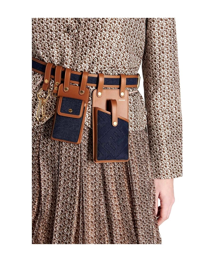 Fendi Multi-accessory Ff Motif Belt In Black