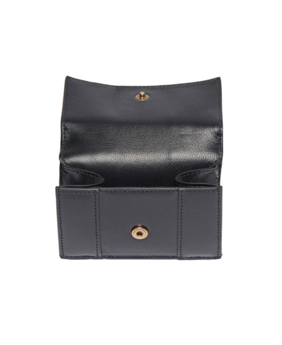 Balenciaga Mini Hourglass Wallet In Black