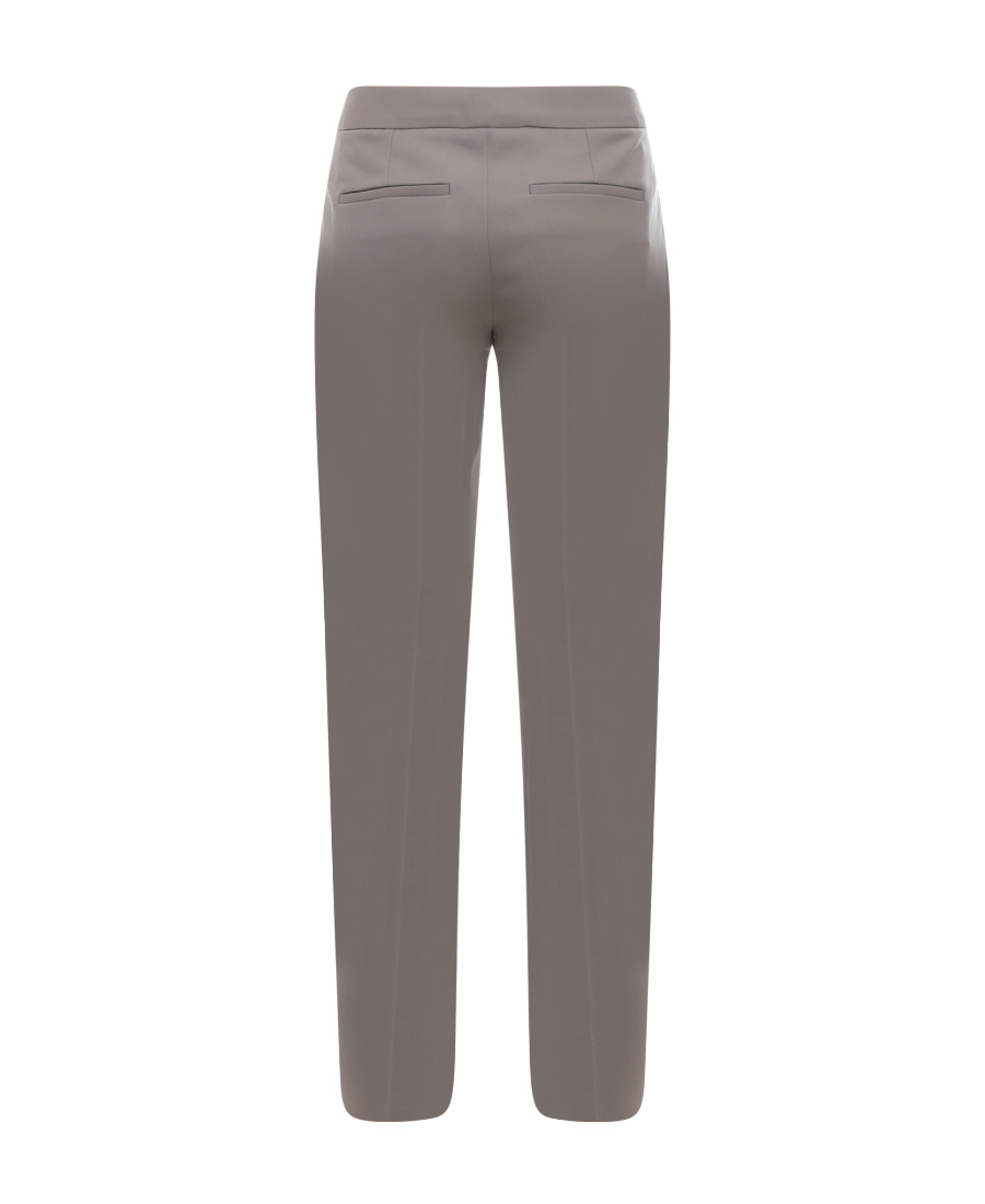 Shop Jil Sander Mid-rise Flared Tailored Trousers In Gray