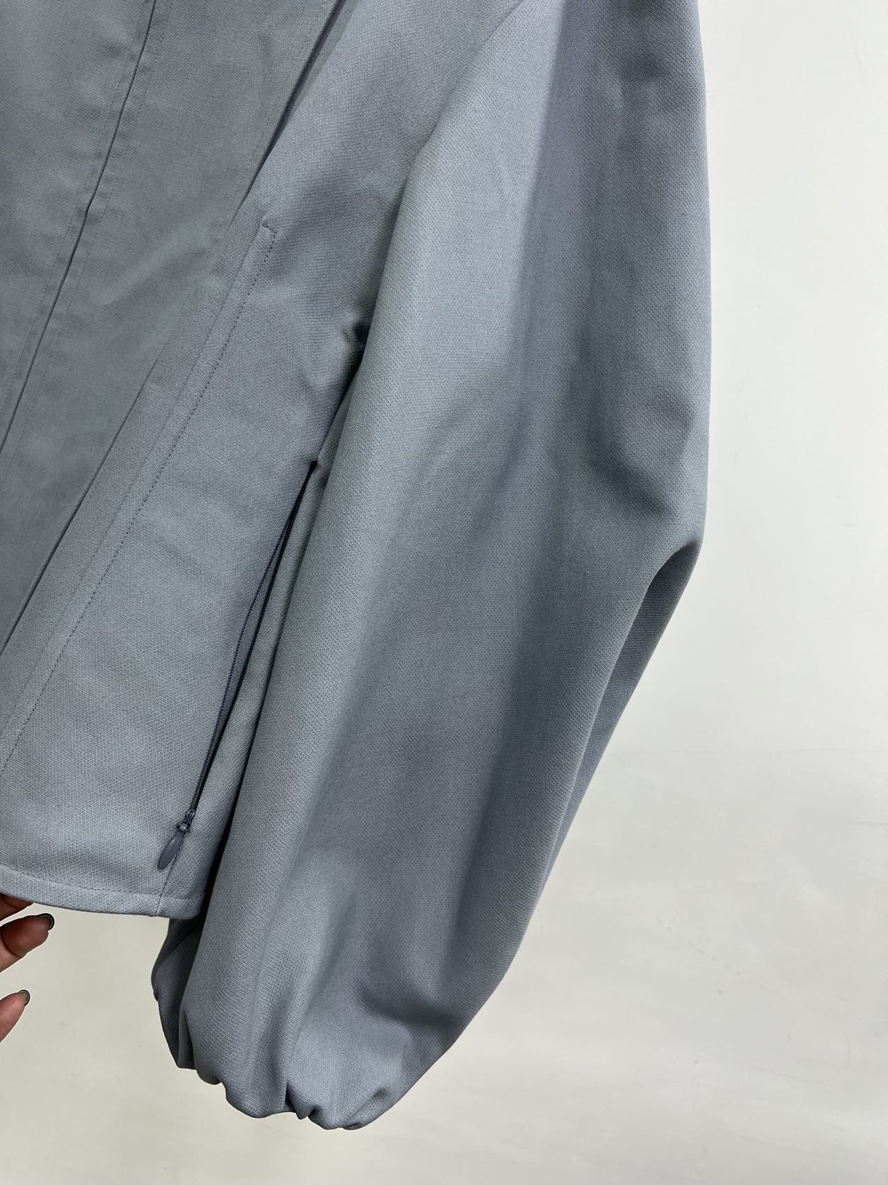Jil Sander Logo Casual Jacket In Gray