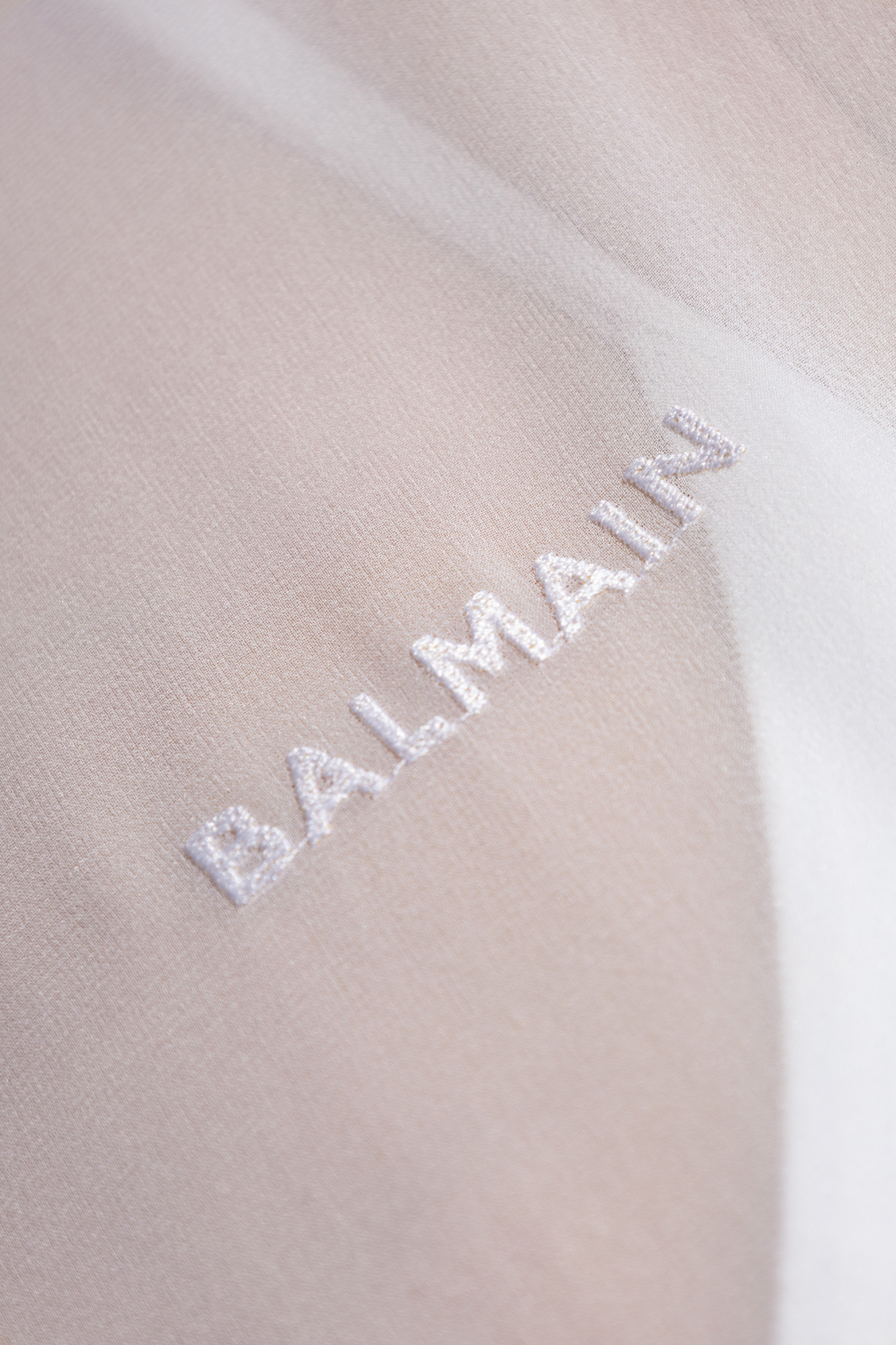 Balmain Short-sleeved Blouse In White