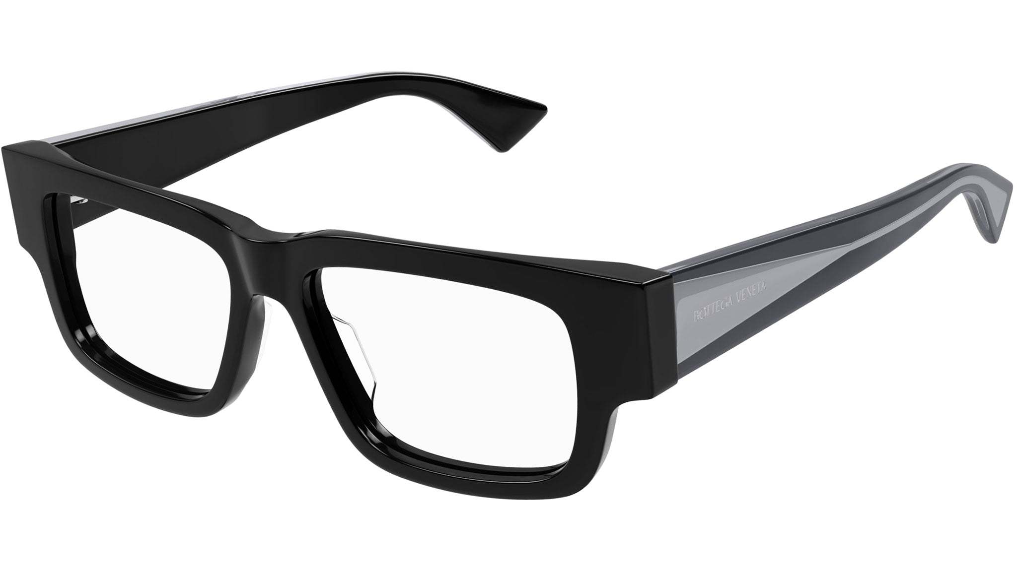 Bottega Veneta Square Frame Glasses In Black