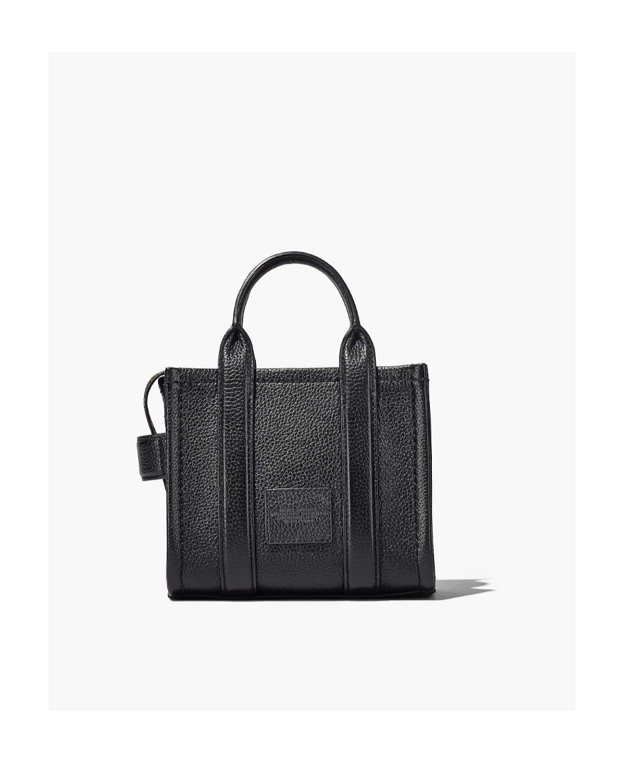 Marc Jacobs Micro The Leather Tote Bag In Black