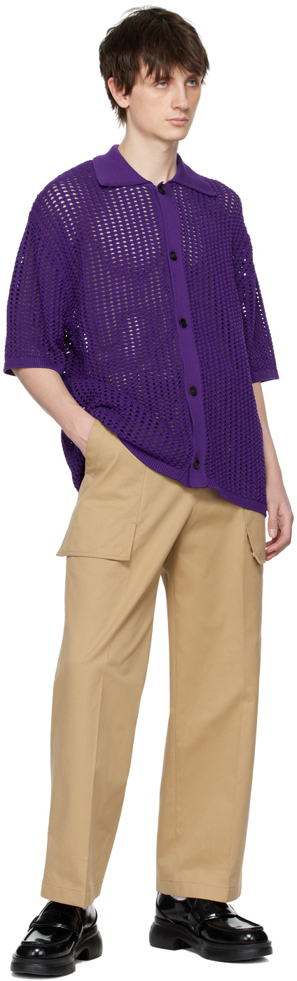 WOOYOUNGMI LAPEL SHORT-SLEEVED SHIRT