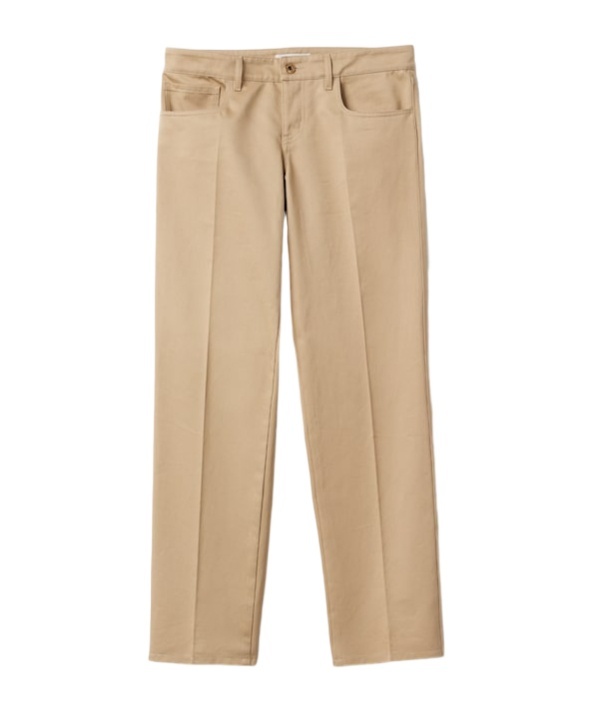 Miu Miu Twill Casual Pants In Nude