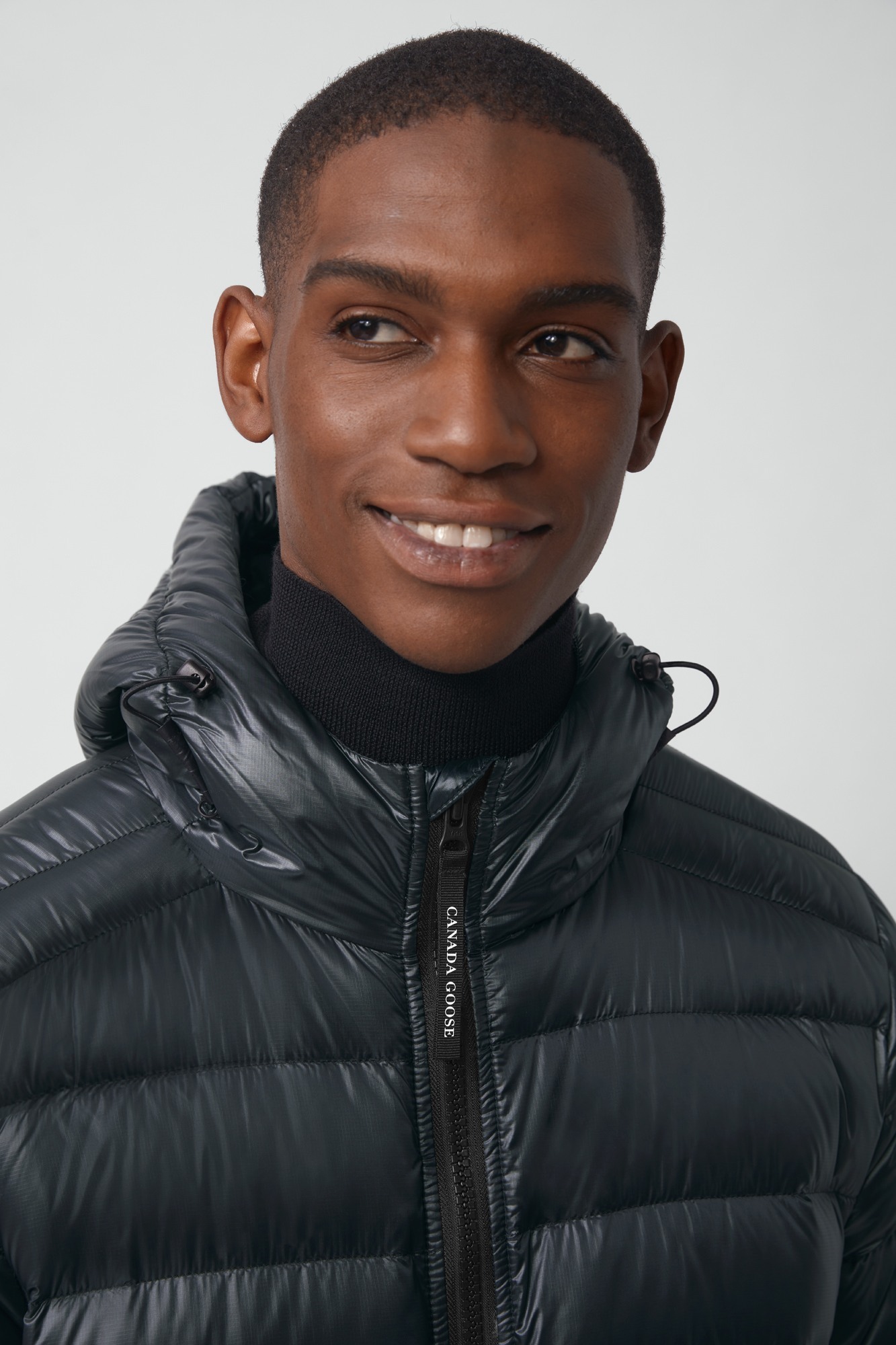 Shop Canada Goose Core Crofton Quilted Hooded Jacket In Black