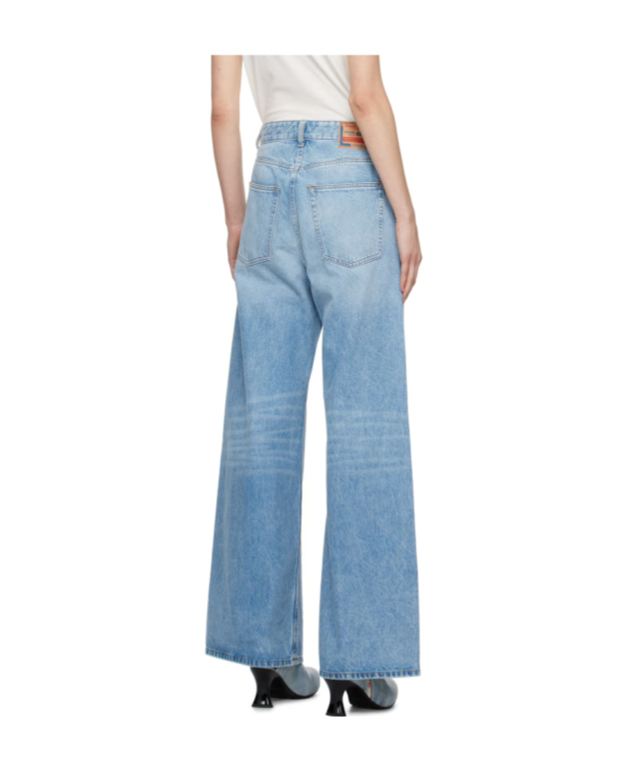 Diesel 1996 D-sire Low-rise Wide-leg Jeans In Blue
