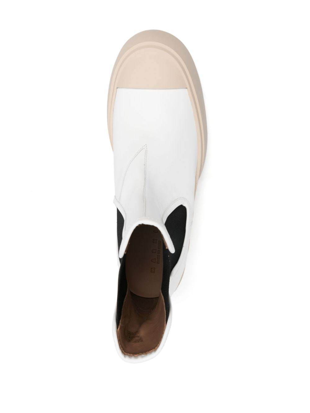 Marni Man Ankle Boots White Size 7 Leather In White