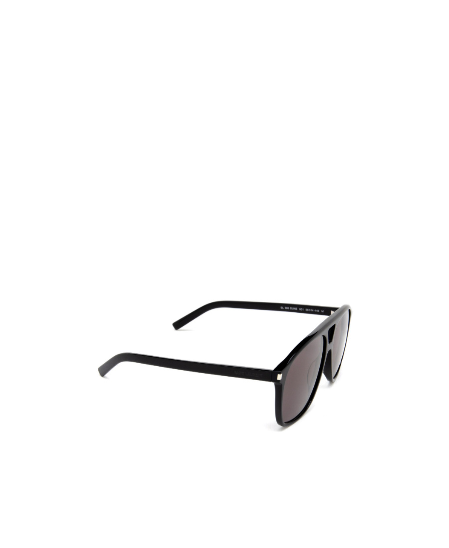 Saint Laurent Eyewear Aviator Frame Sunglasses In Gray