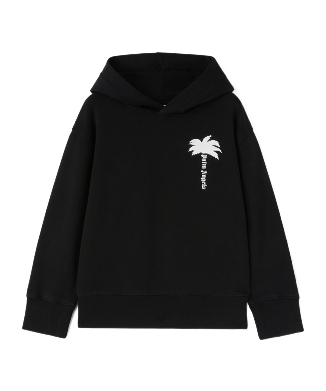 Palm Angels Black Sweatshirt For Boy With Logo In Black