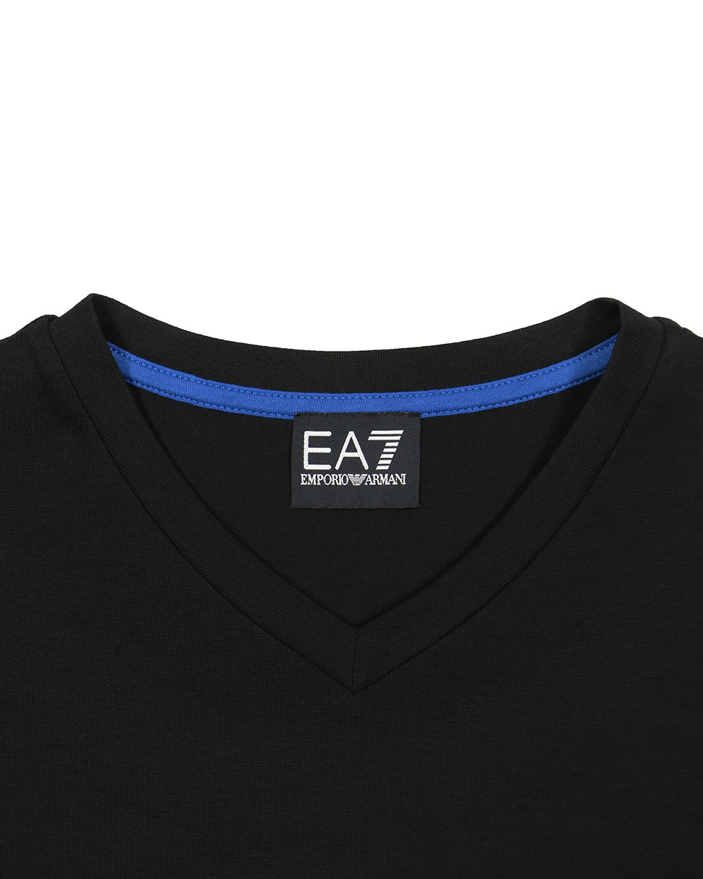 EA7 LOGO T-SHIRT WITH ROUND NECK