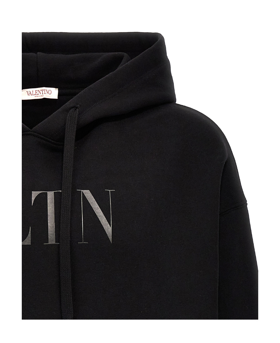 VALENTINO VALENTINO LOGO PRINTED DRAWSTRING HOODIE
