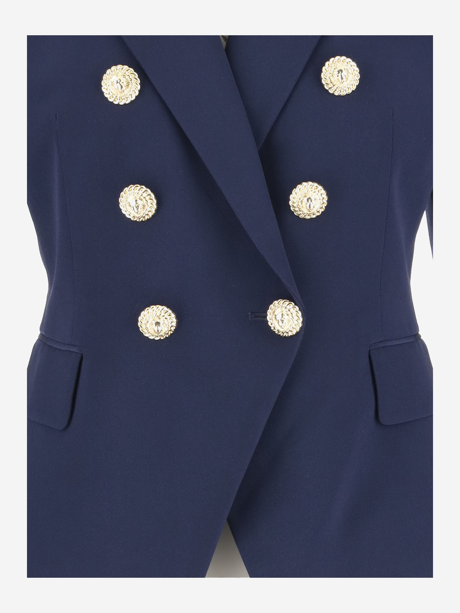 Balmain Chiocciola Blazer And Suits In Blue