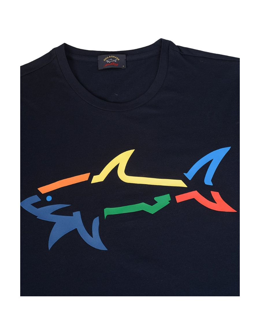 Paul & Shark Round-necked T-shirt In Black