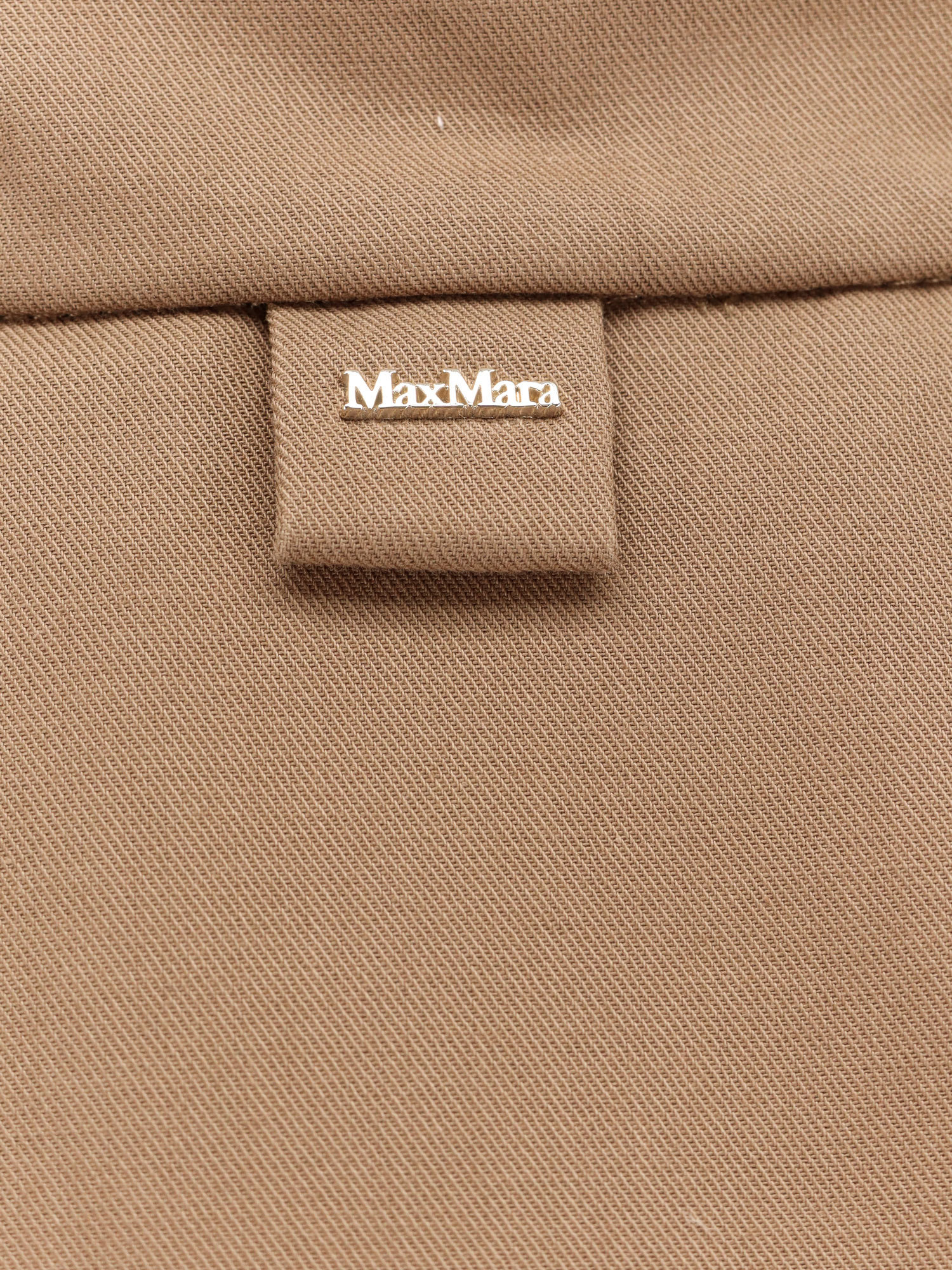 Max Mara Fulcro Cotton Cape In Brown
