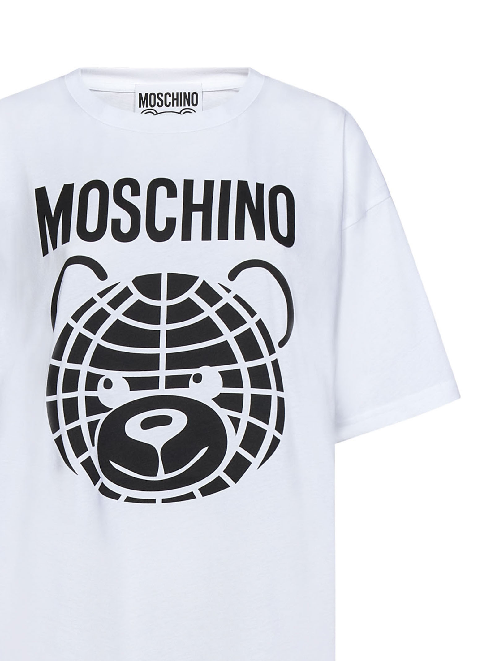 Moschino Teddy Bear Print T-shirt In White