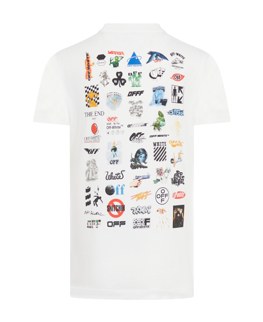 Off-white Logic Cotton T-shirt In White