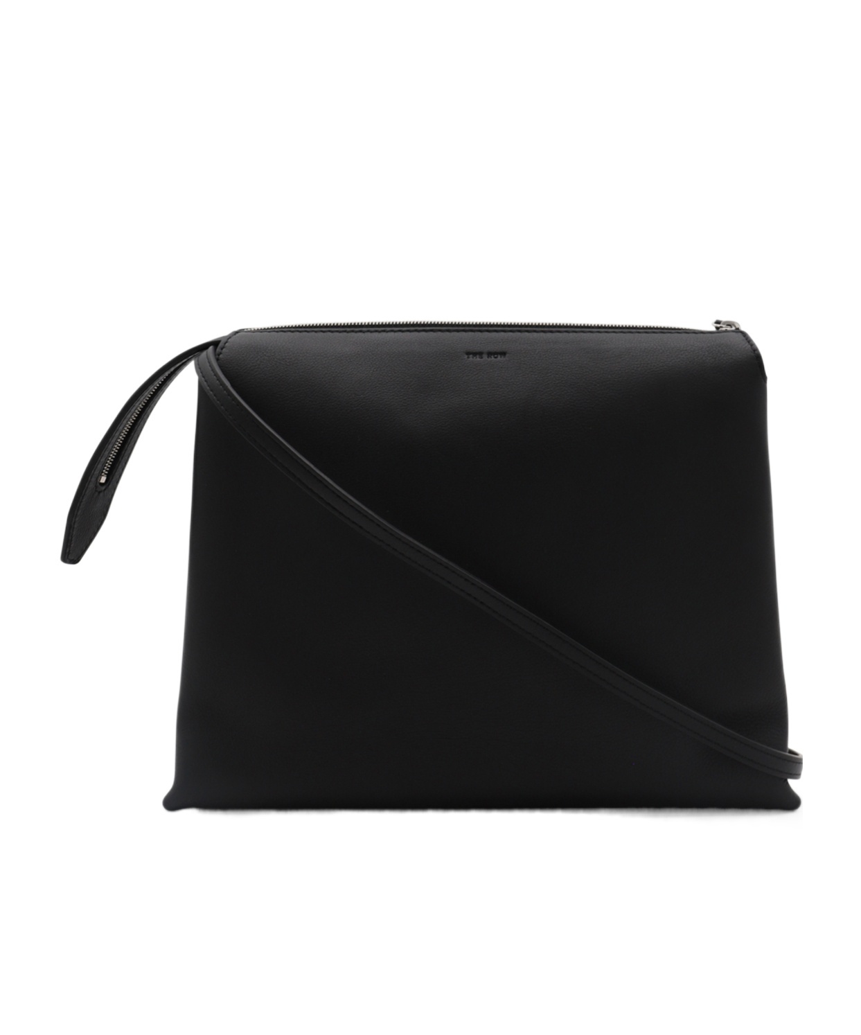 The Row Logo Shoulder Bag In Black