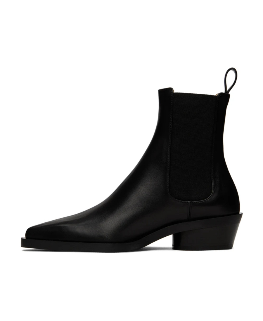 Shop Proenza Schouler Bronco Leather Chelsea Boots In Black