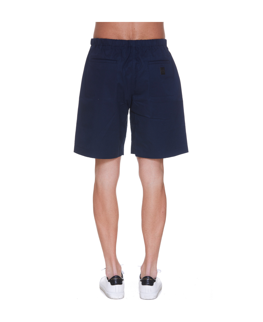 Kenzo Belted-waist Shorts In Blue