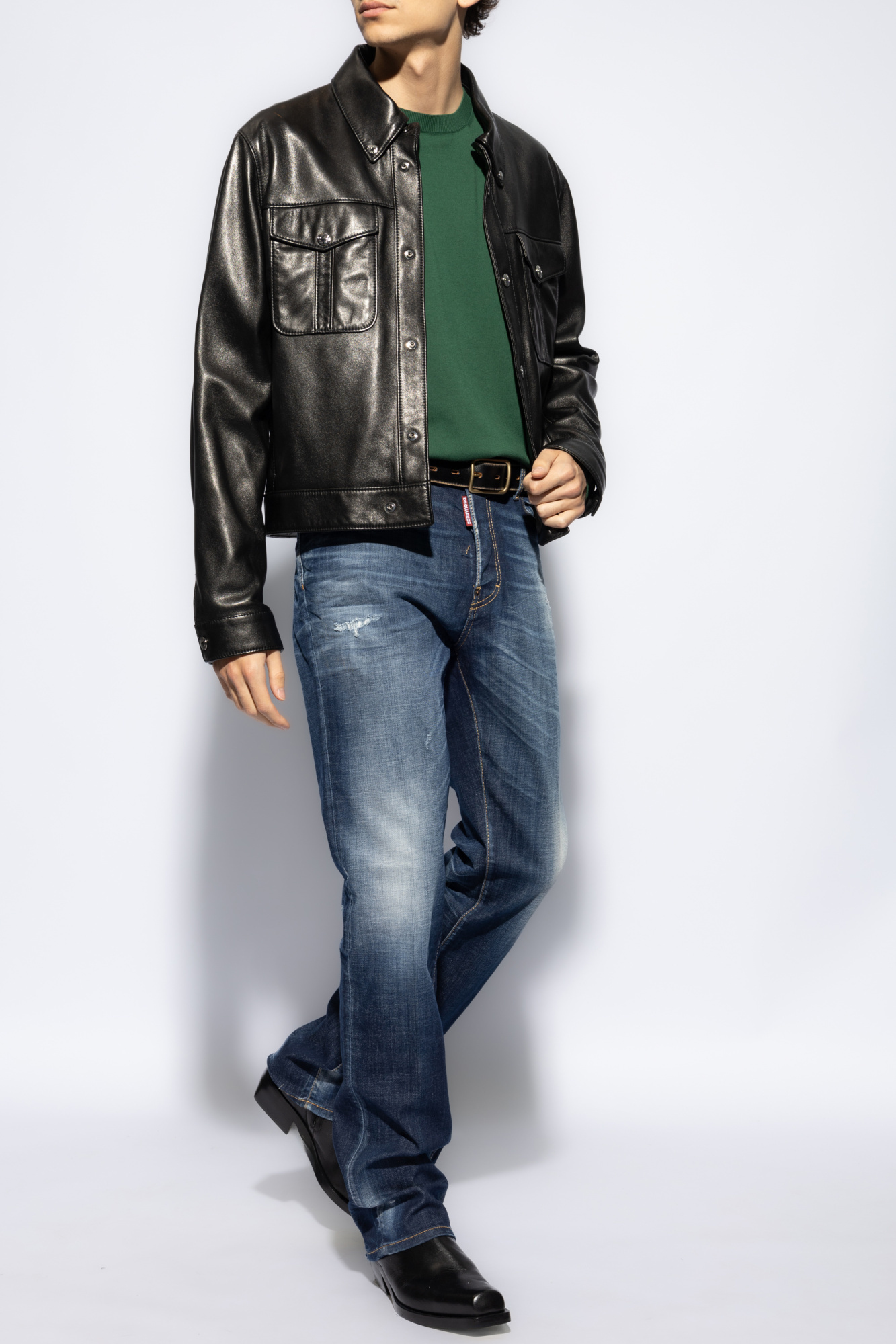 Dsquared2 Cool Guy Blue Jeans With Faded Effect In Denim Man In Blue